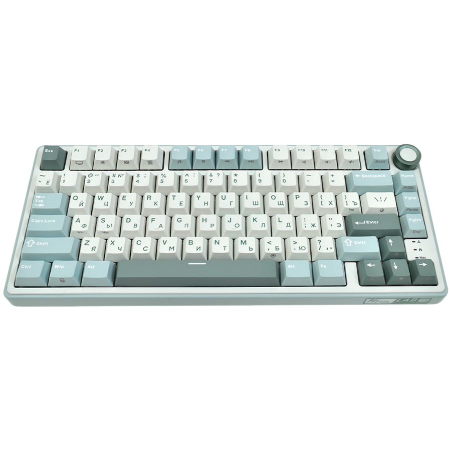 [RK-R75-SKYCYN-KSLVSW-US] Royal Kludge R75 Sky Cyan Gaming Keyboard K Silver Switch