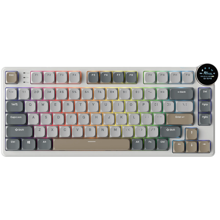 [RK-N80-PRLYDWN-BRNSW-US] Royal Kludge RK N80 Pearly Dawn Gaming Keyboard Brown Switch