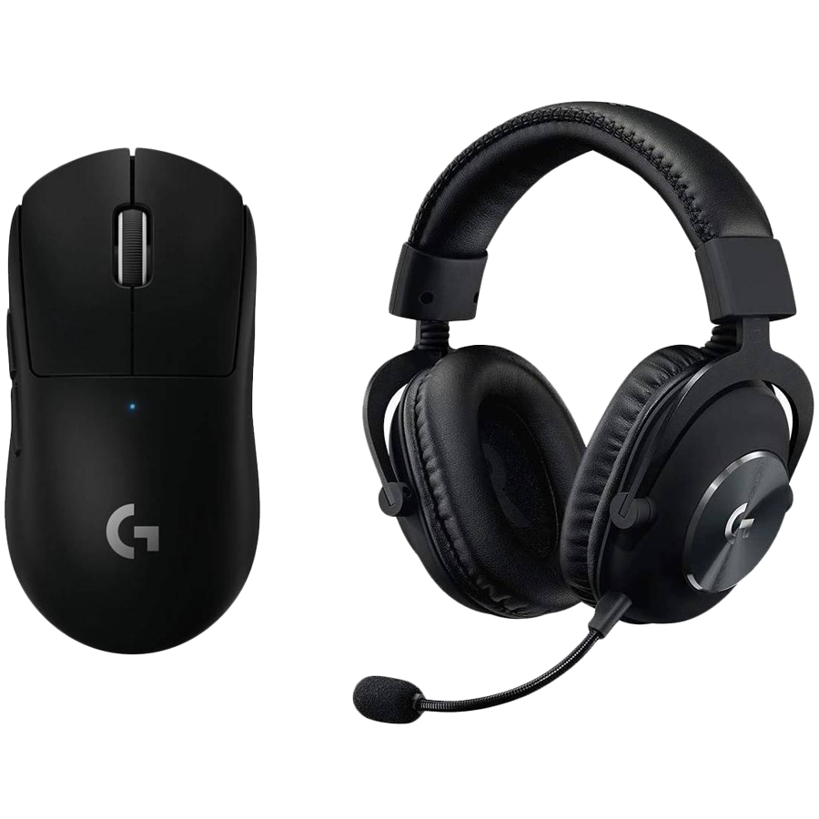 Logitech G Pro X Wireless Lightspeed Gaming Mouse and Headset Black