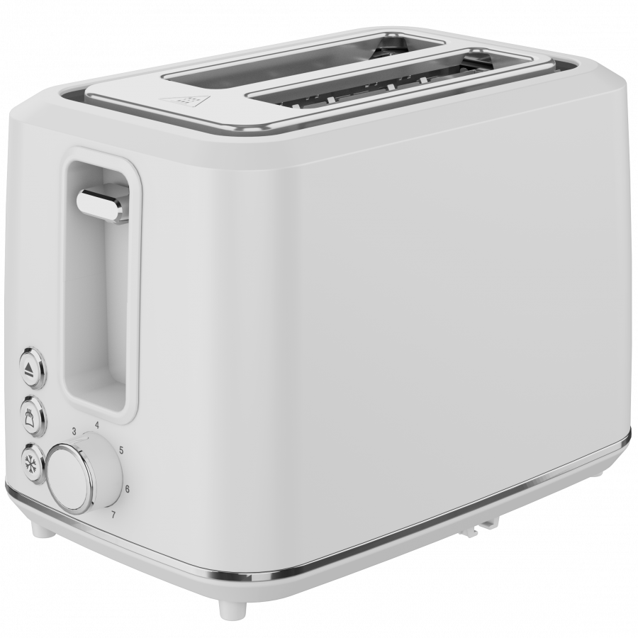 [ATS0001W] Electric Toaster, white, 220-240V, 50-60Hz, 920-1080W, 2 slots, 3 modes, 7 browning levels