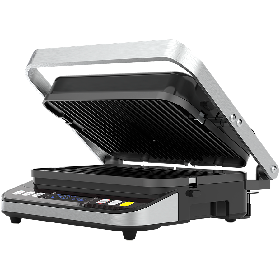 [AEG0001] AENO ''Electric Grill EG1: 2000W, 3 heating modes - Upper Grill, Lower Grill, Both Grills  Defrost, Max opening angle -180°, Temperature regulation, Timer, Removable double-sided plates, Plate size 320*220mm''