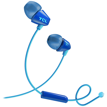 [SOCL100BL-EU] TCL In-ear Wired Headset ,Frequency of response: 10-22K, Sensitivity: 105 dB, Driver Size: 8.6mm, Impedence: 16 Ohm, Acoustic system: closed, Max power input: 20mW, Connectivity type: 3.5mm jack, Color Ocean Blue