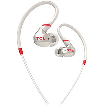 [ACTV100WT-EU] TCL In-ear Wired Sport Headset, IPX4, Frequency of response: 10-22K, Sensitivity: 100 dB, Driver Size: 8.6mm, Impedence: 16 Ohm, Acoustic system: closed, Max power input: 20mW, Connectivity type: 3.5mm jack, Color Crimson White