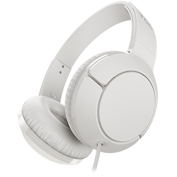 [MTRO200WT-EU] TCL On-Ear Wired Headset, Strong BASS, flat fold, Frequency of response: 10-22K, Sensitivity: 102 dB, Driver Size: 32mm, Impedence: 32 Ohm, Acoustic system: closed, Max power input: 30mW, Connectivity type: 3.5mm jack, Color Ash White