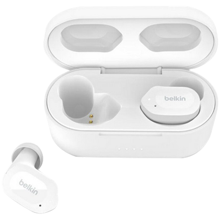[AUC005BTWH] BELKIN SoundForm Play True Wireless Earbuds, White