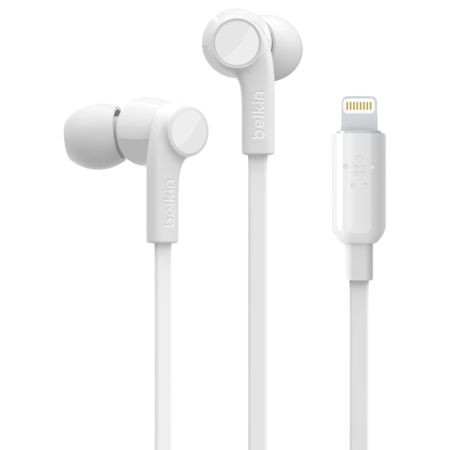 [G3H0001BTWHT] BELKIN SoundForm Headphones with Lightning Connector, White