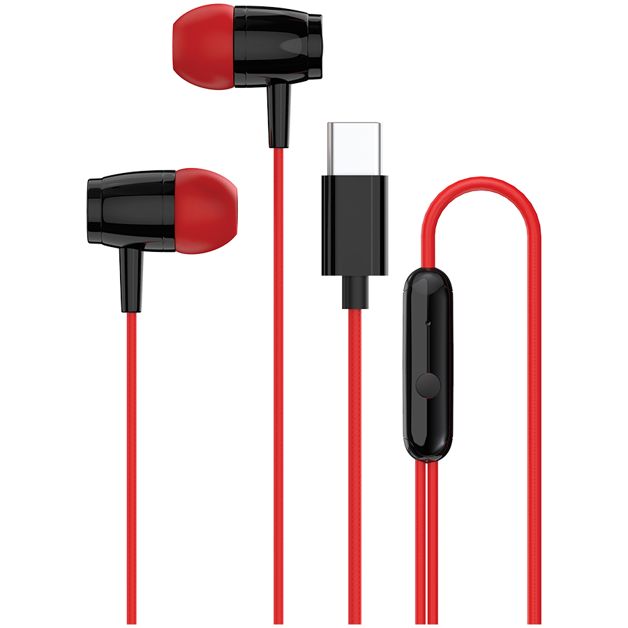 [CNS-CEP5R] CANYON headphones SEP-5 TYPE-C Red