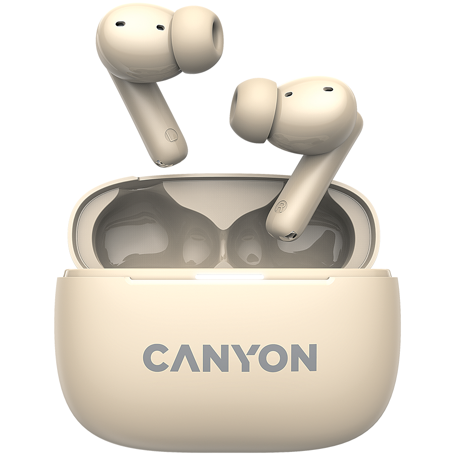 [CNS-TWS10BG] CANYON headset OnGo TWS-10 ANC+ENC Beige
