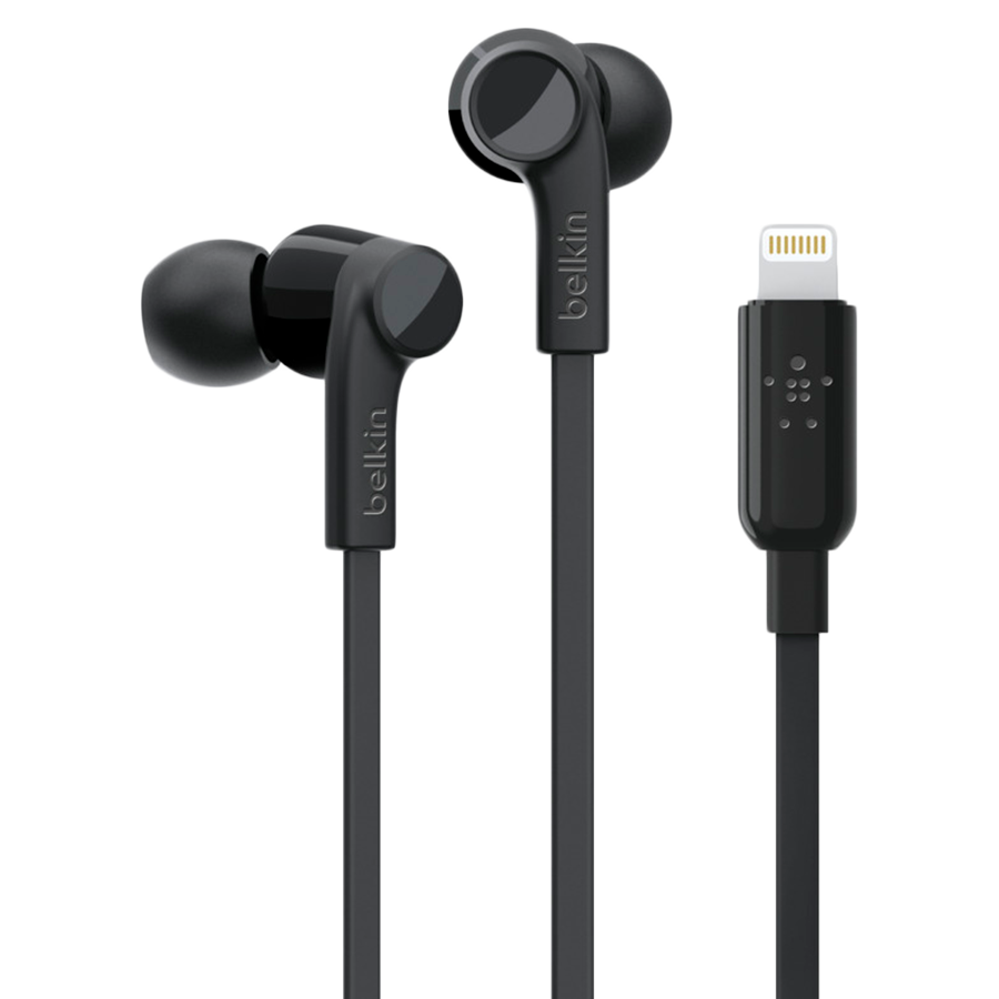 BELKIN Гарнитура ROCKSTAR Lightning Connector, black