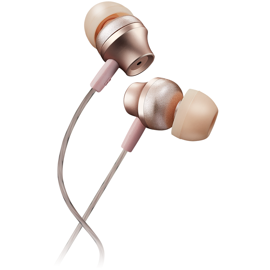[CNS-CEP3RO] CANYON SEP-3 Stereo earphones with microphone, metallic shell, cable length 1.2m, Rose, 22*12.6mm, 0.012kg