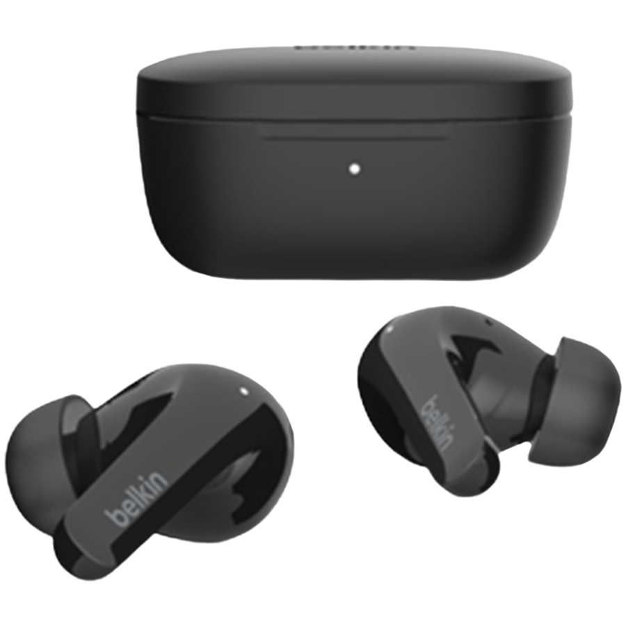 Belkin SoundForm Flow Noise Cancelling Earbuds, Black