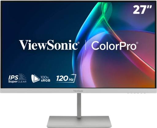 Viewsonic Monitor VP 27'' 2K QHD IPS 120Hz Full Ergonomic USB Hub HDMI USB-C PD VP2766-2K White