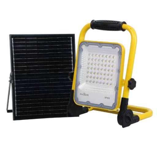 [28682] Rexer SOLAR WORK LED Portable Floodlight with Solar Panel & Battery 1000lm
