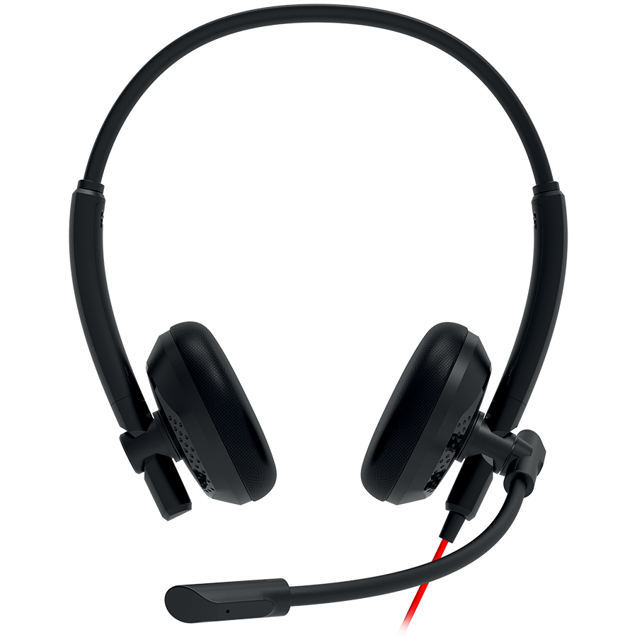 [CNS-HS07B] CANYON PC headset HS-07 PC Mic 3.5/USB Flat 2.8m Black