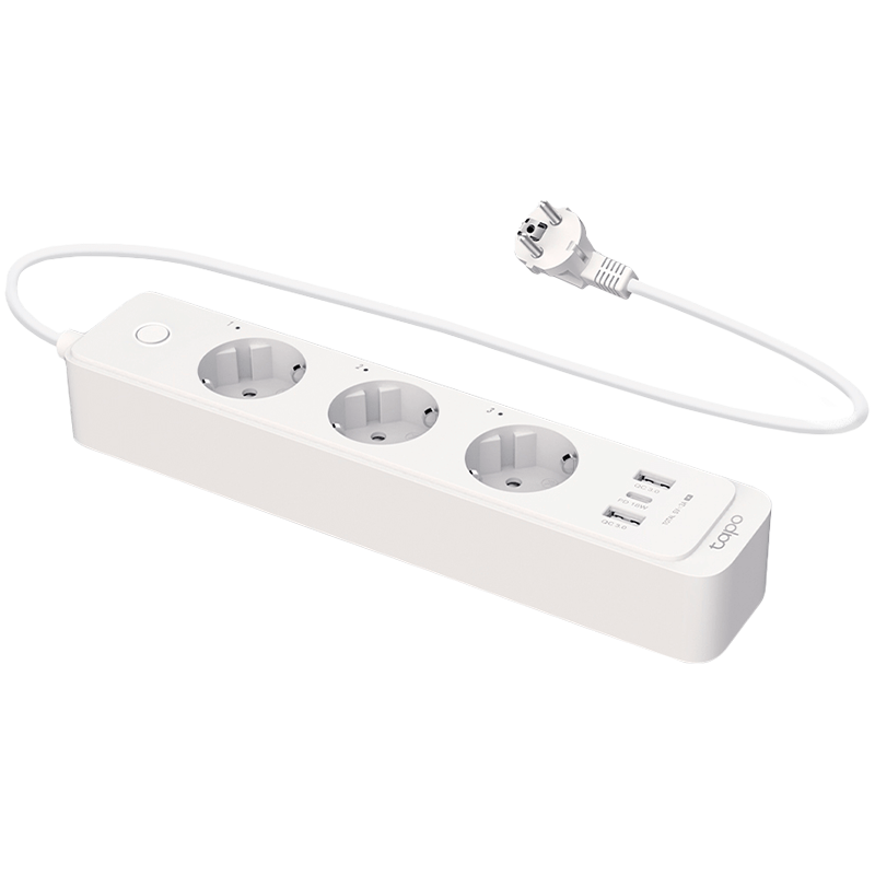 [TAPO P300] Smart Wi-Fi Power Strip, 3-Outlets, HomekitSPEC: 2.4 GHz Wi-Fi required, 100-240V, 50/60Hz, 10A max, 2300W max load in total, grounded 2-prong plug, 2 USB Type A, 1 USB Type CFEATURE: Homekit enabled, 1.5m cord length, 3 individually control outle