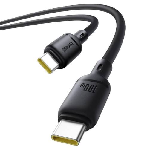 [28665] Baseus Cable USB-C to USB-C Silky Series 2.0m 100W Black