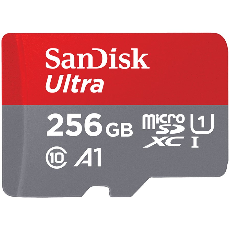 [SDSQUA4-256G-GN6MA] SANDISK Ultra microSDXC 256GB + SD Adapter 120MB/s A1 Class 10 UHS-I