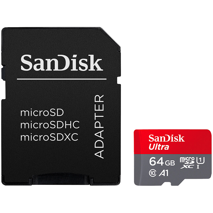 [SDSQUAB-064G-GN6MA] SANDISK Ultra microSDXC 64GB + SD Adapter 140MB/s A1 Class 10 UHS-I