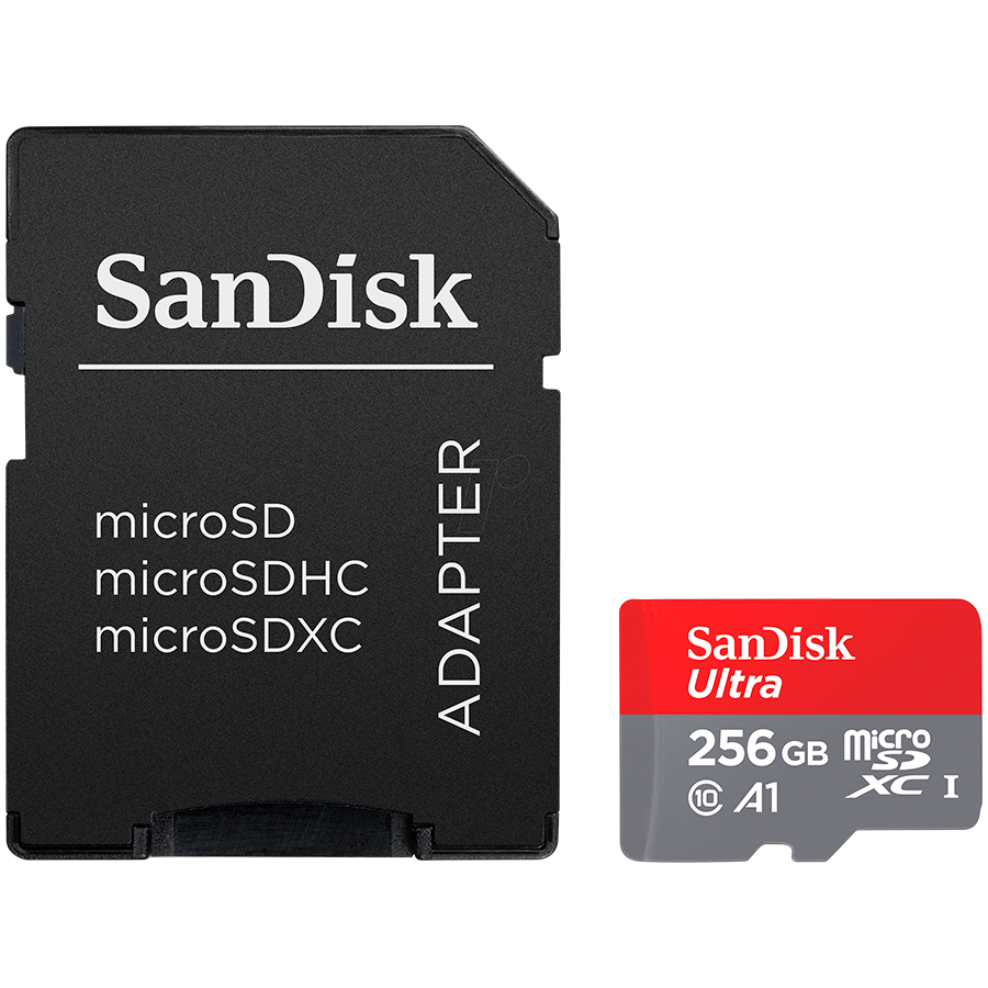 [SDSQUAC-256G-GN6MA] SANDISK Ultra microSDXC 256GB + SD Adapter 150MB/s A1 Class 10 UHS-I