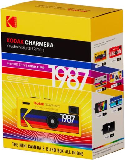 [30484] Kodak Charmera Keychain Digital Camera 1.6 Megapixels, Micro SD Card Slot (Contains one of seven random styles)