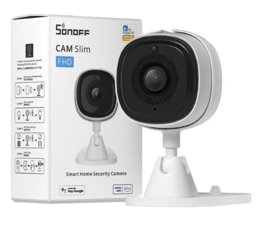 Sonoff Smart WiFi IP Security Camera CAM-Slim (includes 4 ways for mounting magnetic, stick, tripod and screw-in)