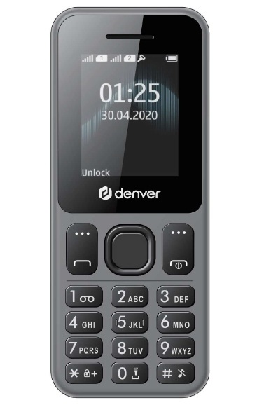 Denver FAS-1880L 4G Feature Phone with Clear 1.77" TFT Display