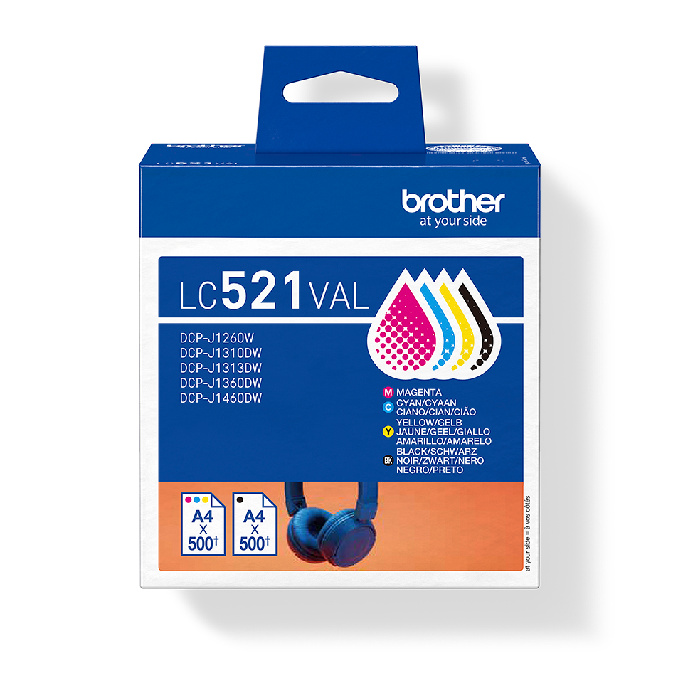 [SB-4977766842150] LC521VAL ink cartridge 500 pages each ( DCPJ1260W/1360DW)