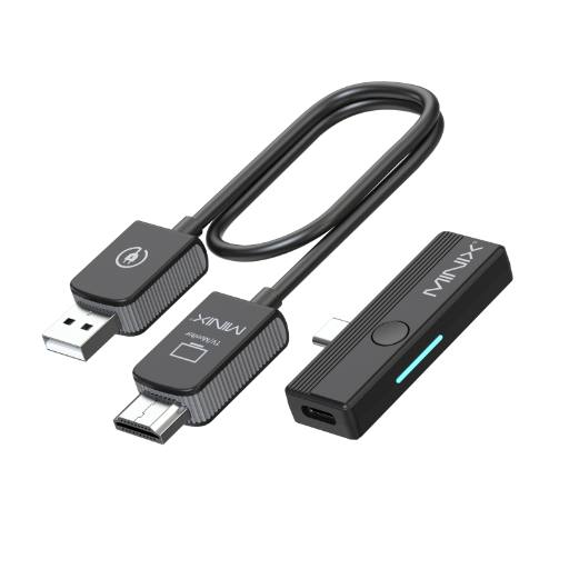 [28609] MINIX C1 Plus Wireless Display Adapter USB-C to HDMI 1080p with Phone Charging