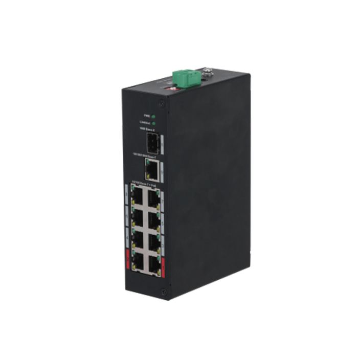 PFS3110-8ET-96-V2 DAHUA 10 PORT UNMANAGED HARDENED SWITCH WITH 8 PORT POE