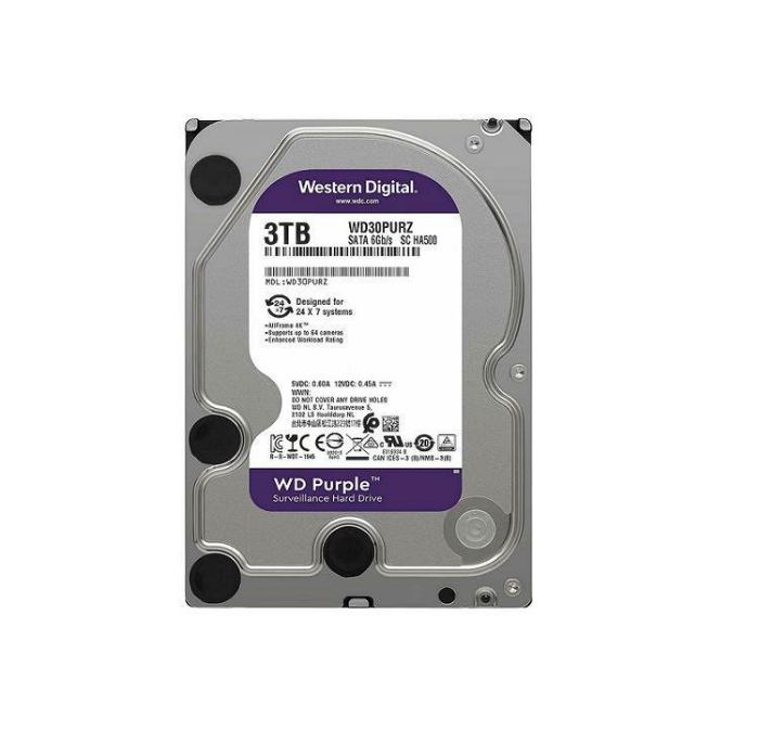 ΣΚΛΗΡΟΣ ΔΙΣΚΟΣ WESTERN DIGITAL PURPLE 3TB