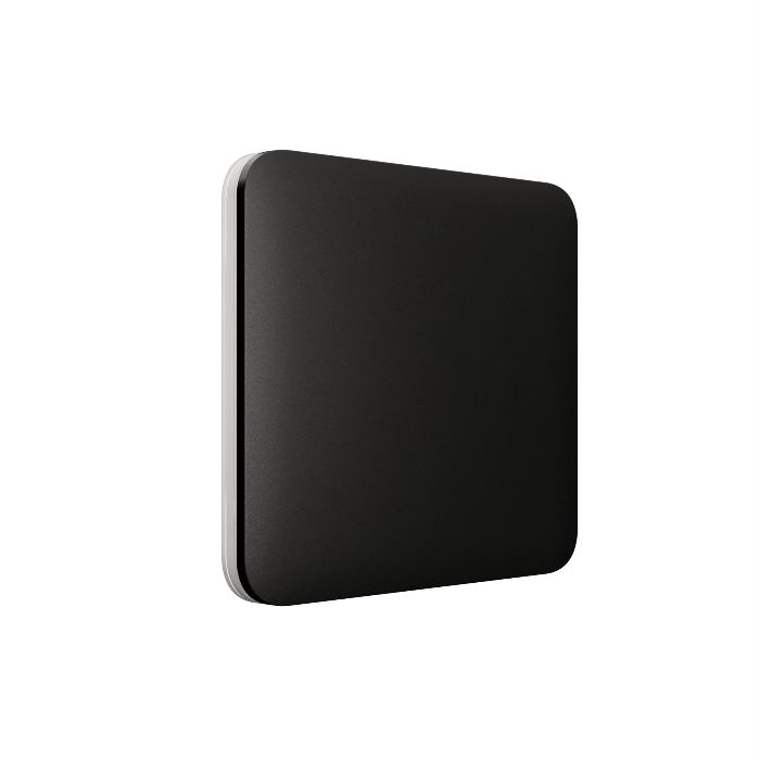 [KP-1211-0136] SOLOBUTTON (1-GANG/2-WAY) BLACK AJAX