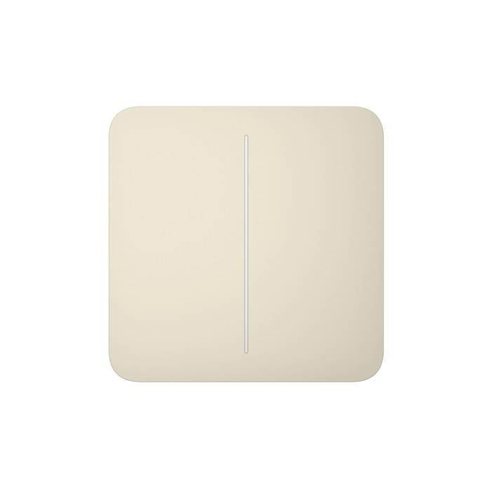 [KP-1211-0185] SOLOBUTTON (2-GANG) IVORY AJAX