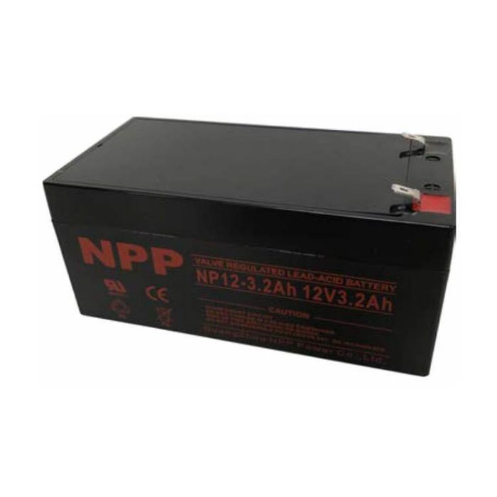 [KP-1098-0065] ΜΠΑΤΑΡΙΑ ΜΟΛΥΒΔΟΥ NPP 12V 3.2Α ΓΙΑ FIRECLASS ESSENTIAL PANELS