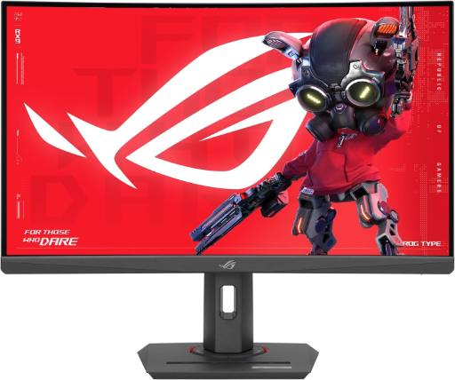 [28501] ASUS Monitor ROG Strix Gaming 27'' 2K Curved 180Hz HDR USB-C Ergonomic XG27WCS