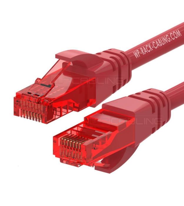 WPC-PAT-6U005 PATCH CORD CAT6 U-UTP 0.5m ΚΟΚΚΙΝΟ