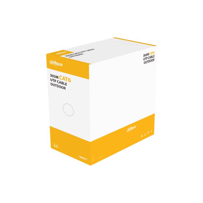 PFM920-6UN DAHUA OUTDOOR CAT6  UTP CABLE 305M BLACK
