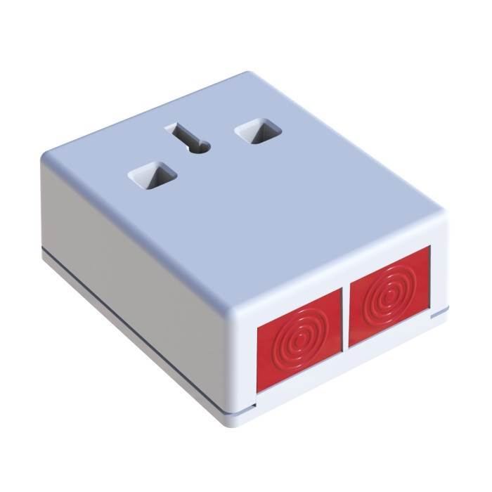 PADP3/WH/M DOUBLE PRESS WHITE PANIC BUTTON GRADE 3 MULTI METAL KEY