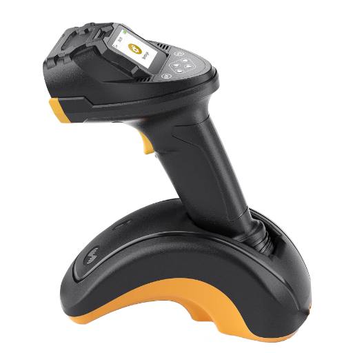 [30459] Inateck Barcode Scanner CMOS+CCD 1D/2D Wireless 2.4GHz/Bluetooth USB-A 2600mAh Display Screen Smart Charging Base N6001 Black