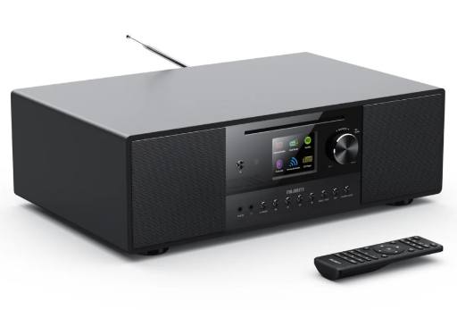 Majority QUADRIGA 2.1 Mini HiFi 120W with 6'' Subwoofer, CD Player, Internet Radio, Bluetooth, USB