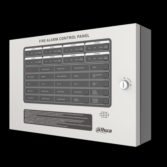 HY-C102-8L DAHUA 8-ZONES CONVENTIONAL PANEL 7Ah