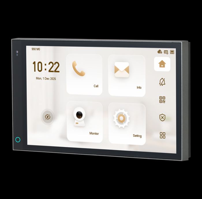 VTH5721A-WP DAHUA ΘΥΡΟΤΗΛΕΟΡΑΣΗ IP POE & WI-FI 7'' ΜΑΥΡΗ/ΓΚΡΙ