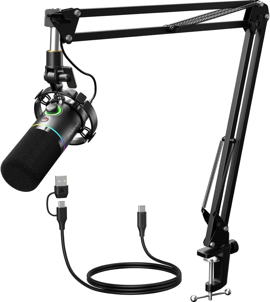 [30824] Maono Microphone Boom Arm Dynamic USB & XLR Professional PD200XS