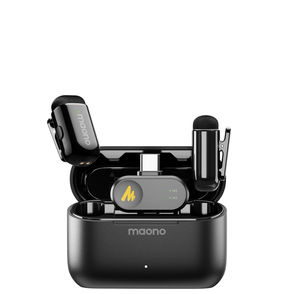 [30827] Maono Microphone Lavalier USB-C Receiver & 2 x Transmitters WAVE T1