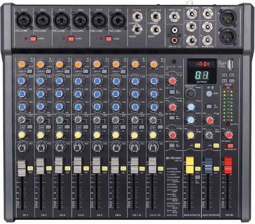 Citronic CMC-14 Live Mixer 14channels with DSP USB Play/Record Bluetooth PC/Mac Connect 170.940UK