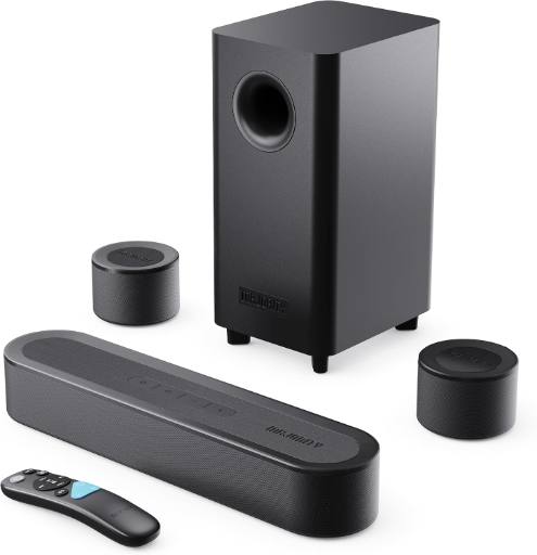 Majority Soundbar BOWFELL HALO DOLBY 5.1 230W Wired Sub & 2 Satellite Speakers