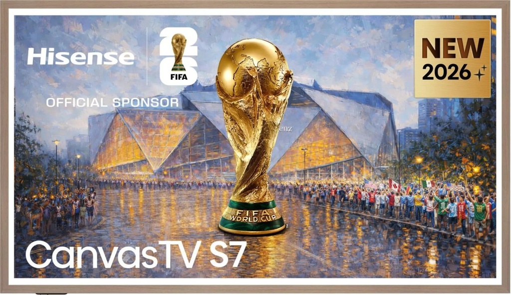 [30957] Hisense 55S7S 55'' 4K Smart QLED CANVAS TV