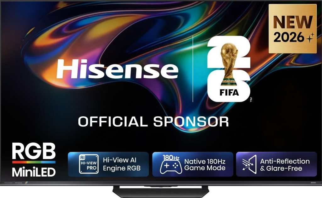 [30986] Hisense 85UR8S 85'' 4K Smart RGB MINI LED 180hz TV