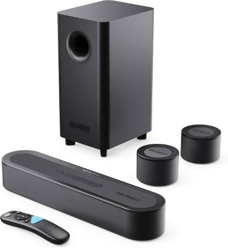 Majority Soundbar BOWFELL HALO ATMOS 5.1 300W Wireless Sub & 2 Wireless Speakers