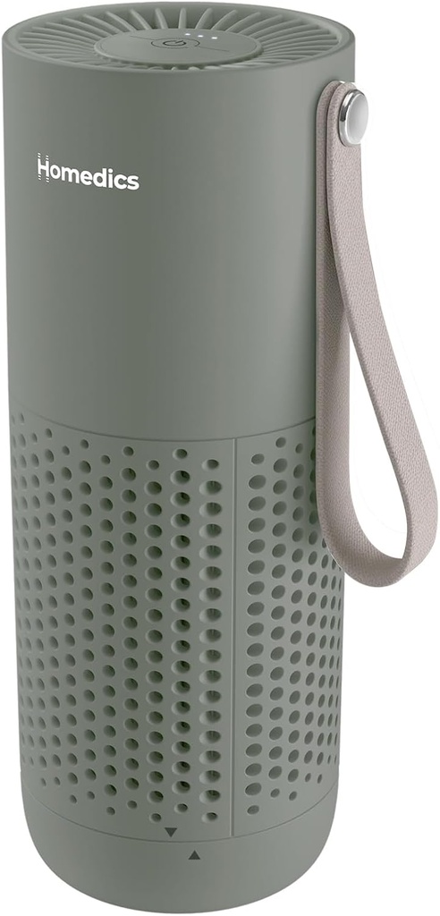 [31146] Homedics Air Purifier 3-in-1 Rechargeable WHISPER PURE MINI Green