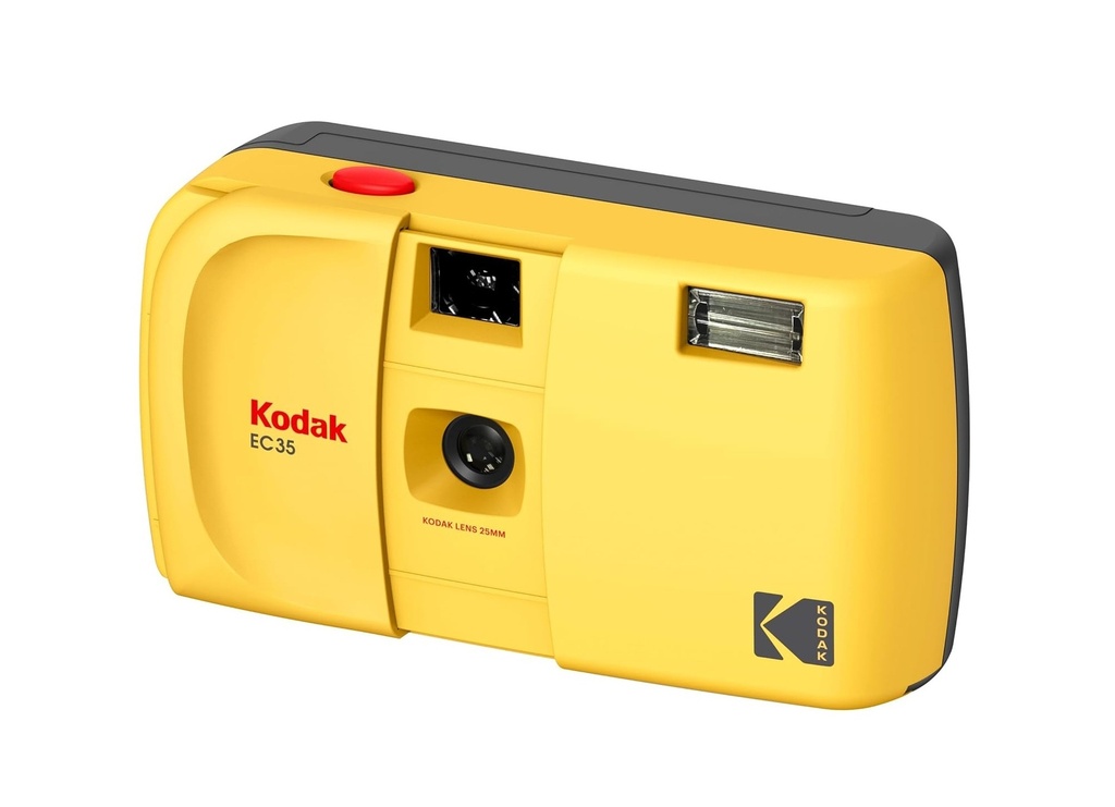 [31233] Kodak Camera Analogue Film EC35 Built-in Flash Butter Yellow